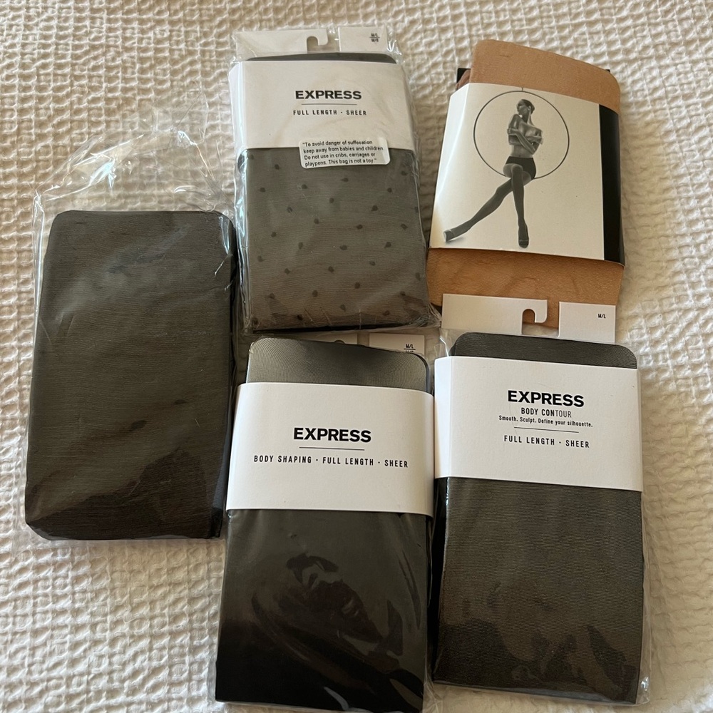 Express body shaping sheer tights nwt